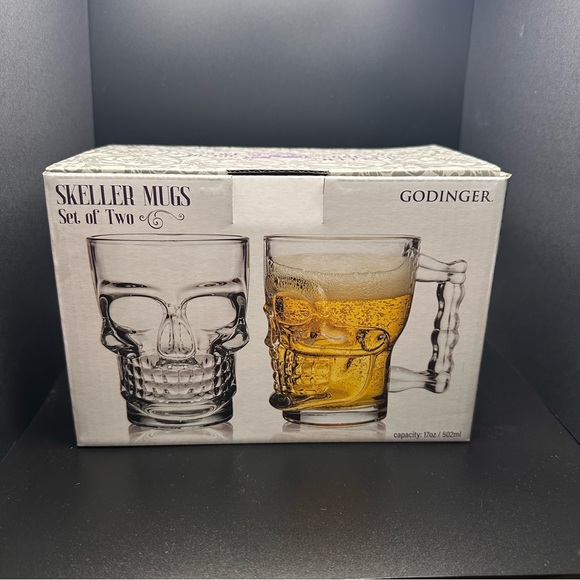 Godinger Skeller Mugs - Picture 2 of 6